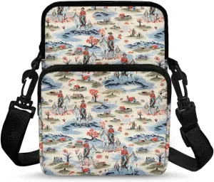 2 Layer Crossbody Bag, Lightweight Shoulder Bag Messenger Bags for Kids Girls Boys