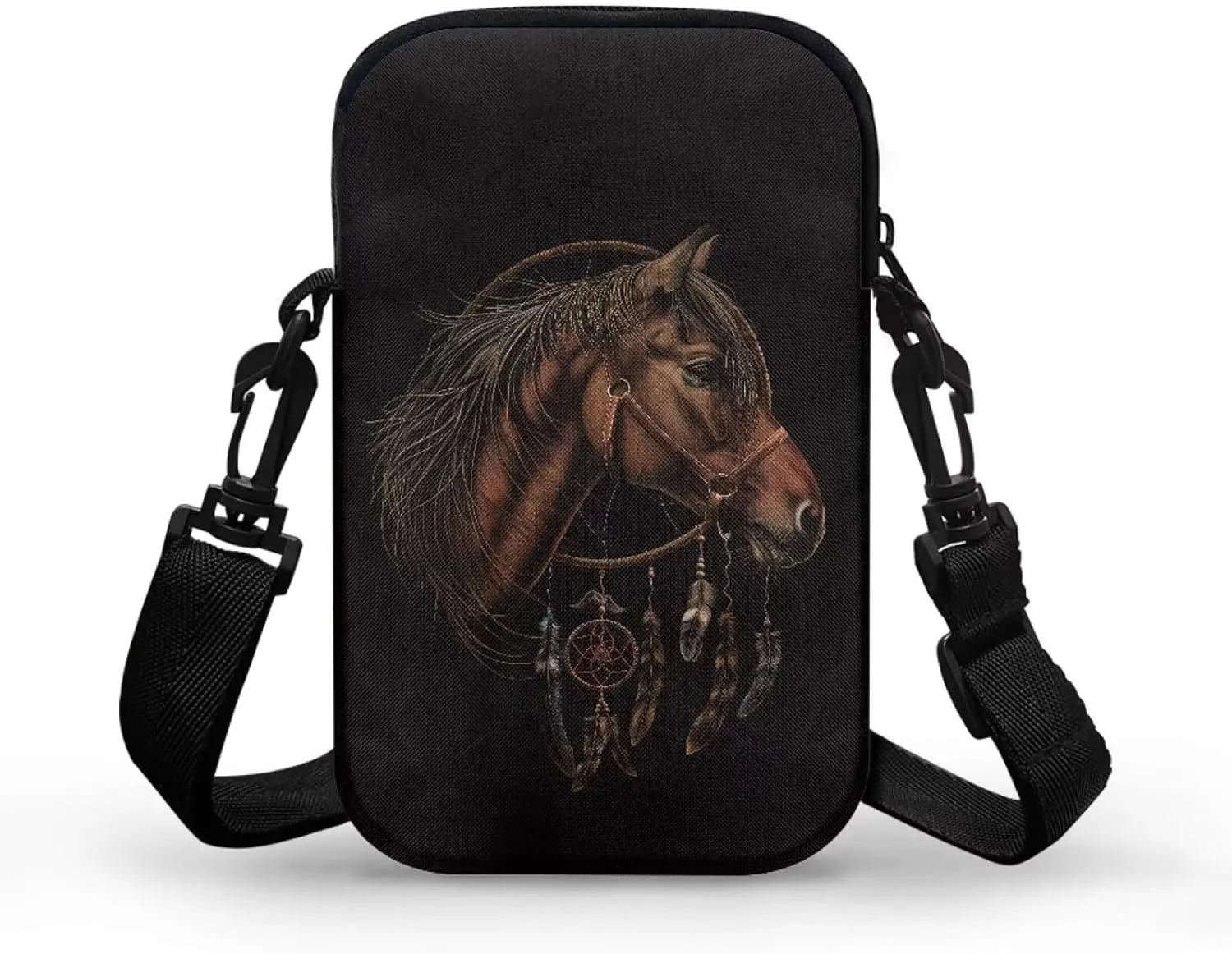 2 Layer Small Crossbody Bags for Women Men, Messenger Bags Waist Case Pack