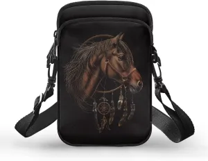 2 Layer Small Crossbody Bags for Women Men, Messenger Bags Waist Case Pack