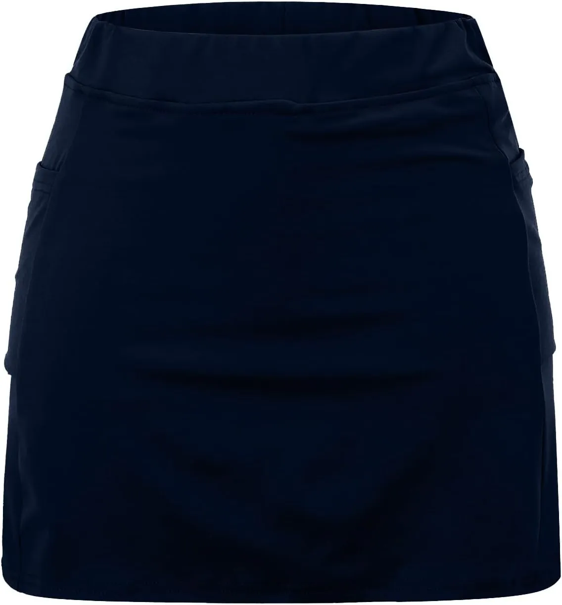 aihihe Pleated Workout Skirts for Women Tennis Skirt with Shorts Long Workout Shorts Women Long Loose