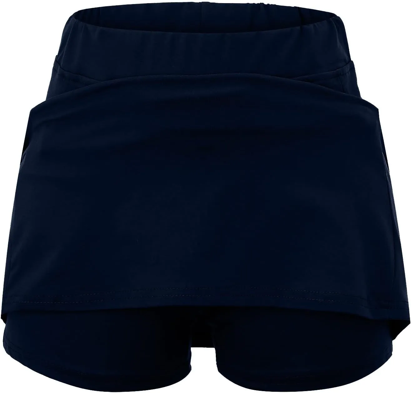 aihihe Pleated Workout Skirts for Women Tennis Skirt with Shorts Long Workout Shorts Women Long Loose