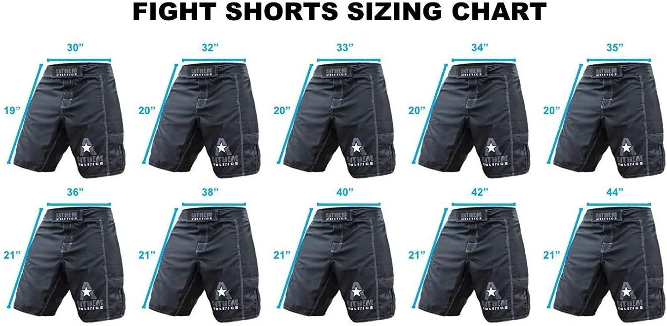 Anthem Athletics Resilience MMA Shorts Men - Jiu Jitsu BJJ Shorts Men for Wresting Kickboxing No GI Grappling UFC Fight