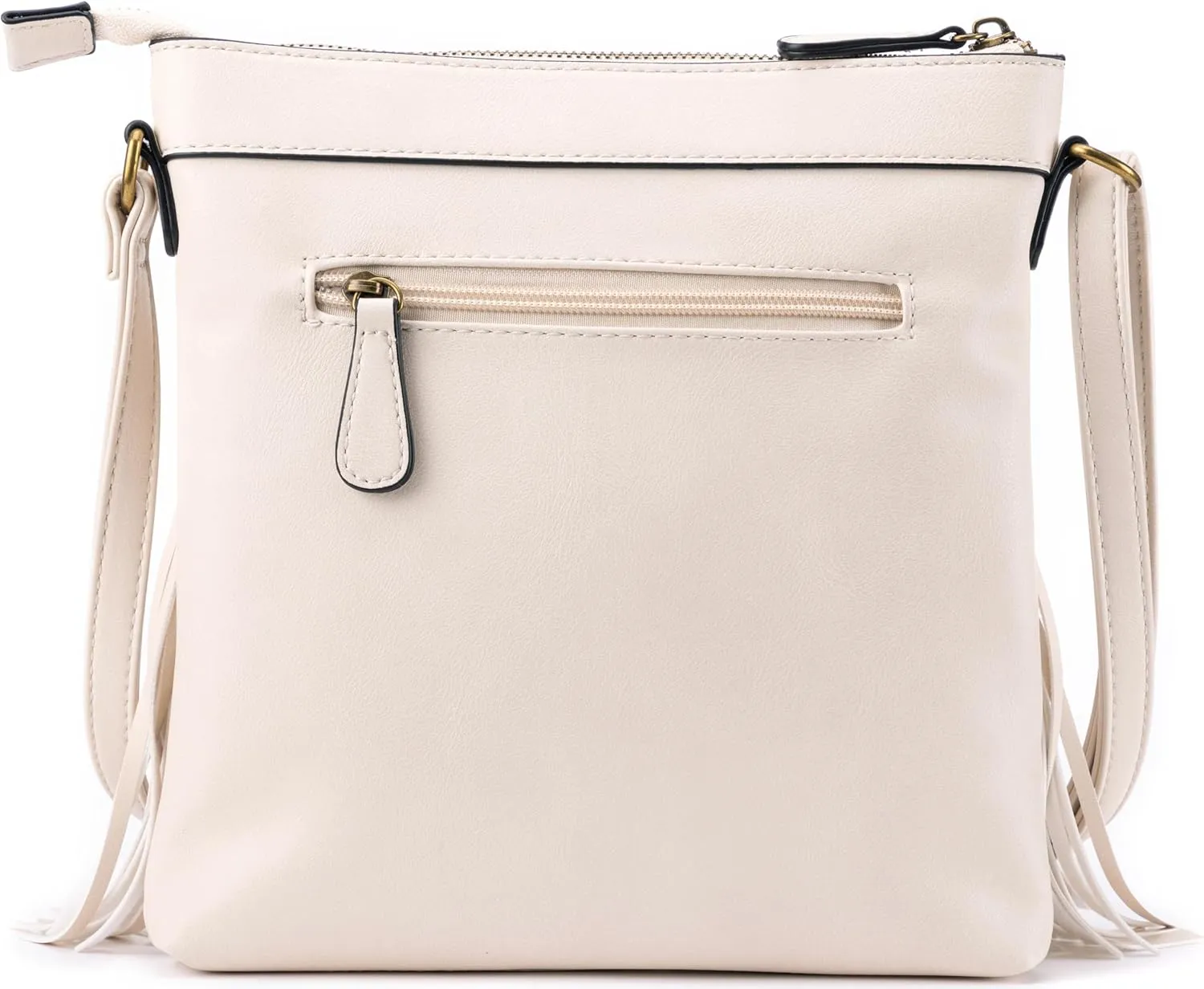 B BRENTANO Vegan Fringed Crossbody Bag with Studs