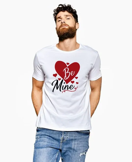 Be Mine Heart Matching Couple Tees