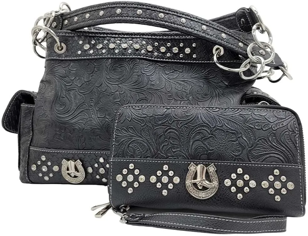 BHW Western Cross Purses Concealed Carry Western Satchel Handbags