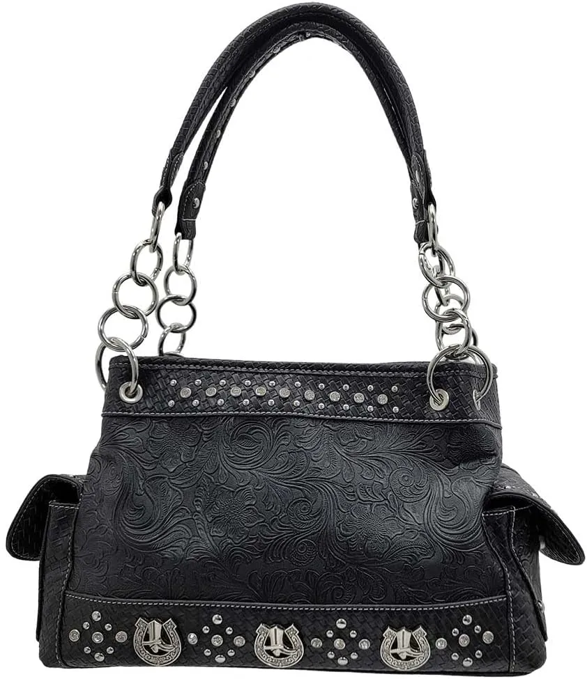 BHW Western Cross Purses Concealed Carry Western Satchel Handbags