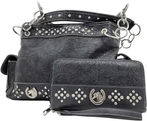 BHW Western Cross Purses Concealed Carry Western Satchel Handbags