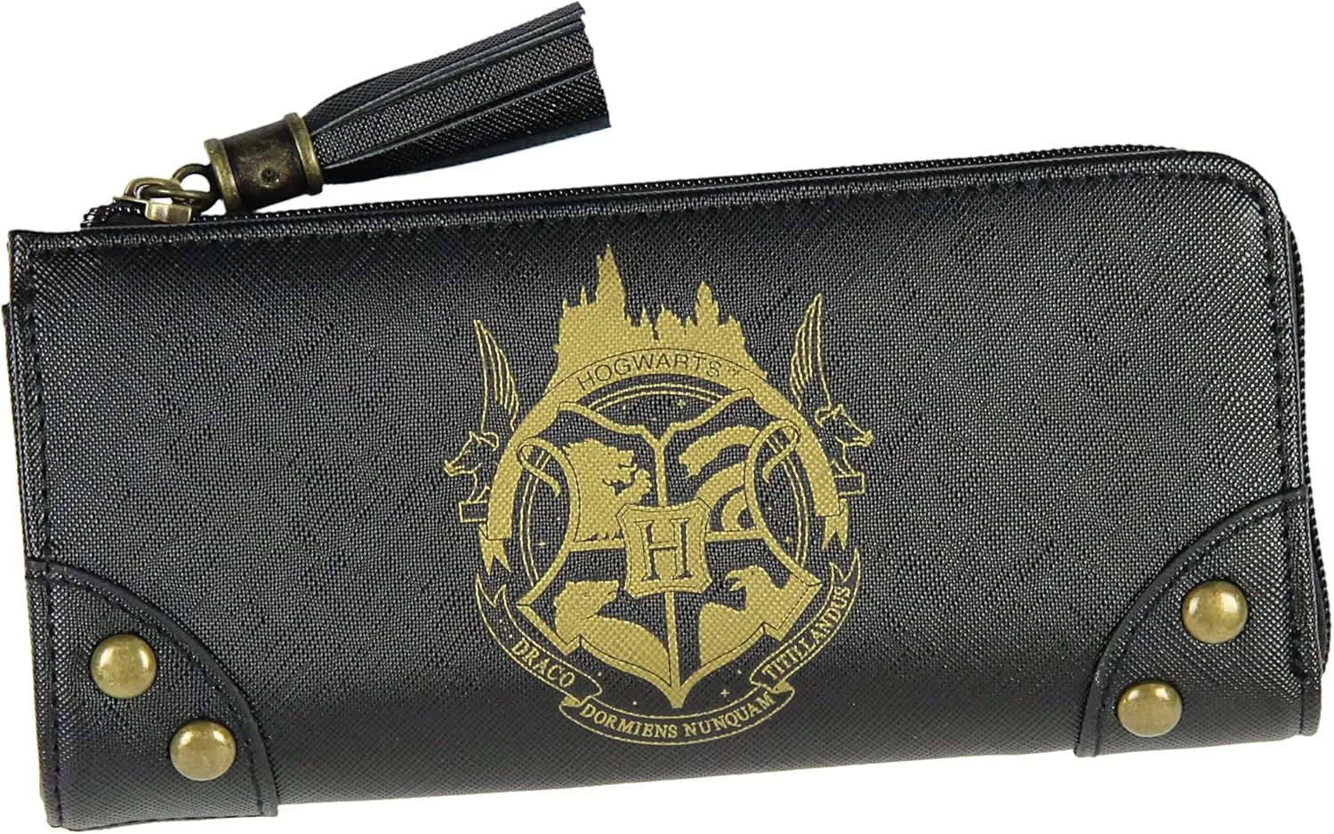 Bioworld Harry Potter Wallet Designer Hogwarts Castle Zipper Clutch Faux Leather Wallet For Women