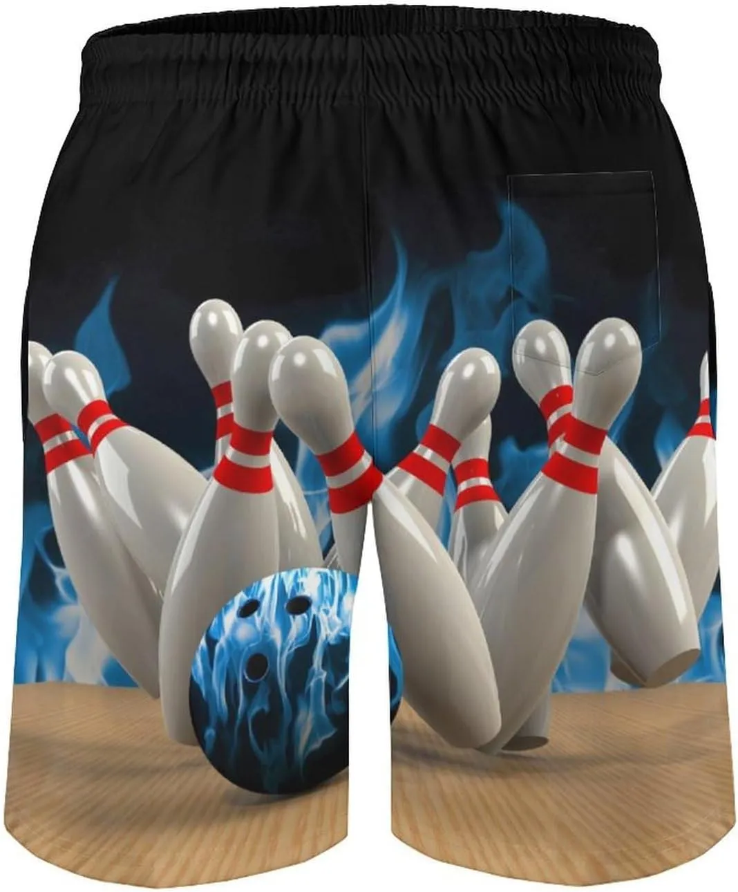 Bowling Game Strike Rot Men's Swim Trunks Quick Dry Bathing Suit Swimming Shorts Beach Swimwear