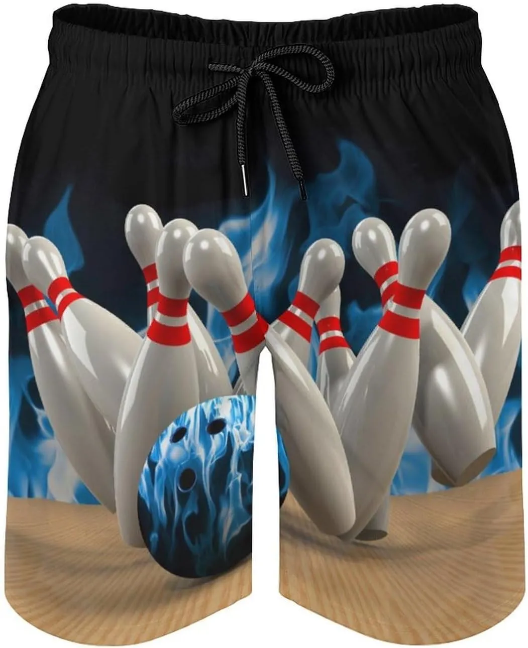 Bowling Game Strike Rot Men's Swim Trunks Quick Dry Bathing Suit Swimming Shorts Beach Swimwear