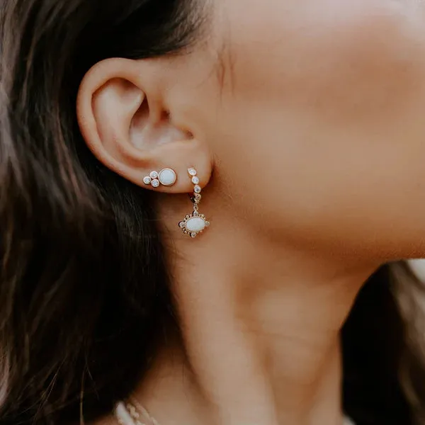 CAPRI TURQUOISE STUD EARRINGS - JOY DRAVECKY