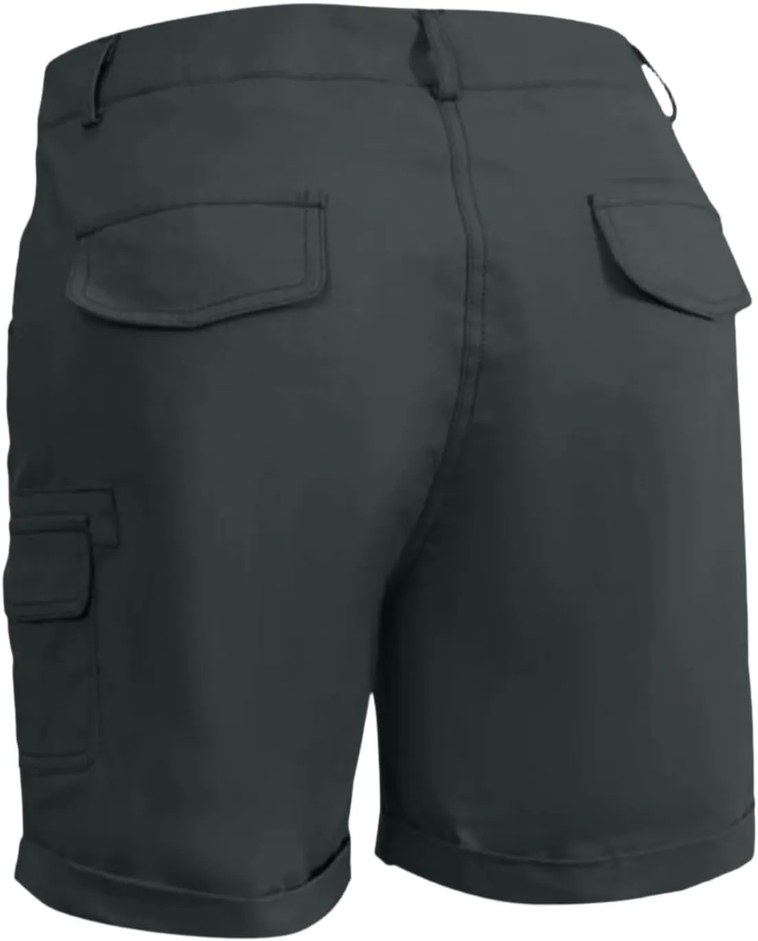 Cargo Shorts for Women Casual Summer High Waisted Jean Shorts with Pockets Knee Length Pull On Hiking Outfits