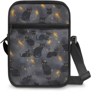 Cat Print Small Crossbody Bags for Women Men, Cross Body Bag Satchel Messenger Bags