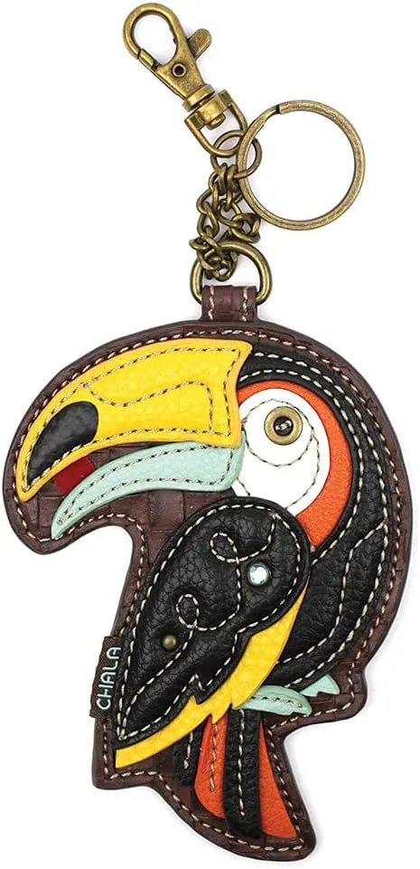 CHALA Bird Collection Women's Decorative Key Fob/Coin Purse Accessory - Toucan