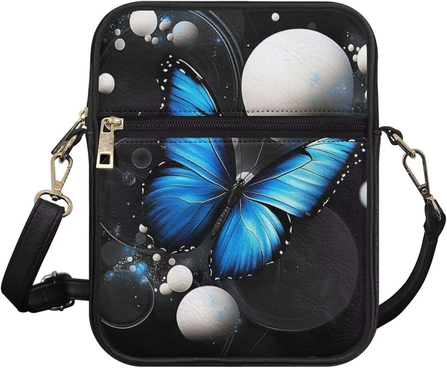 COEQINE Animal Messenger Bags Leather Cell Phone Purse Women Crossbody Bag Messenger Pouch Travel Wallet