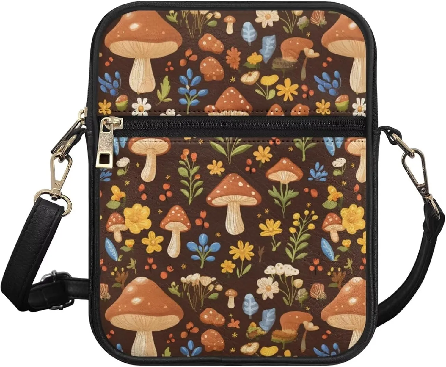 COEQINE Animal Messenger Bags Leather Cell Phone Purse Women Crossbody Bag Messenger Pouch Travel Wallet