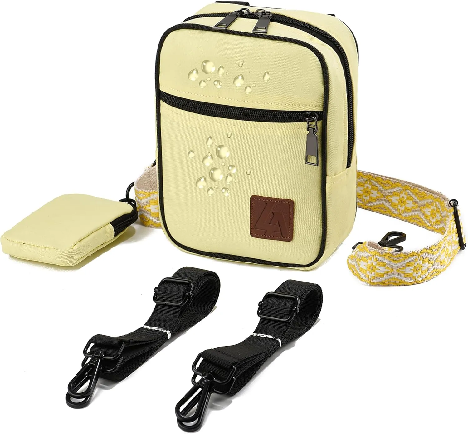 Convertible Crossbody Bag for Men/Women,Adjustable Waist/Shoulder/Backpack with 2/3 Strap,Everyday Essentials Carrier