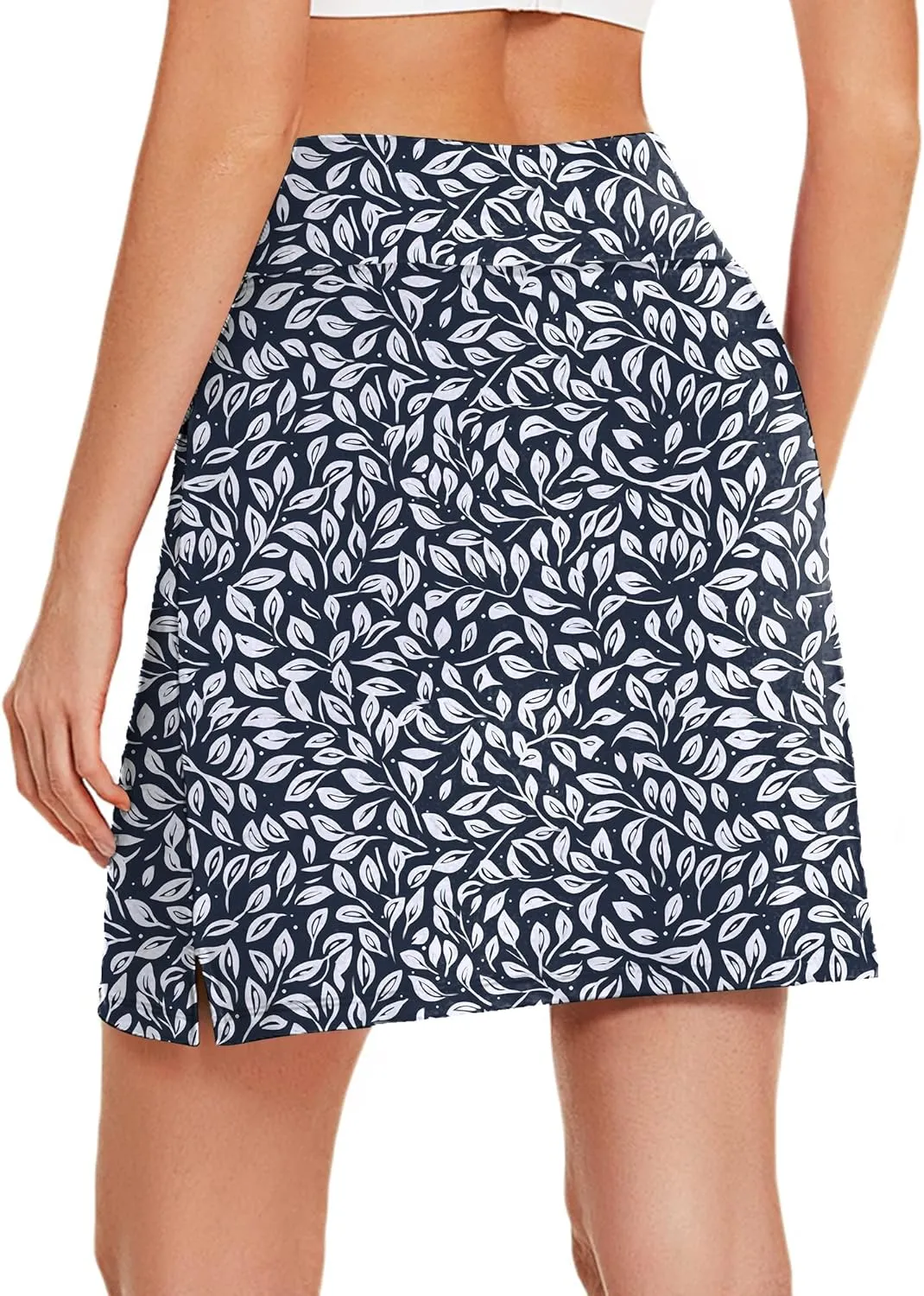 COOrun Women's Skorts Athletic Skirts with Pockets Knee Length Built-in Shorts Casual Skirt for Golf Tennis Workout (XS-3XL)