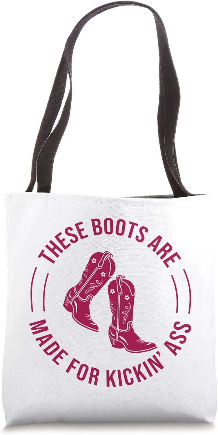 Cowboycore Kickin Ass Save A Horse Ride A Cowboy Saddle Up Tote Bag