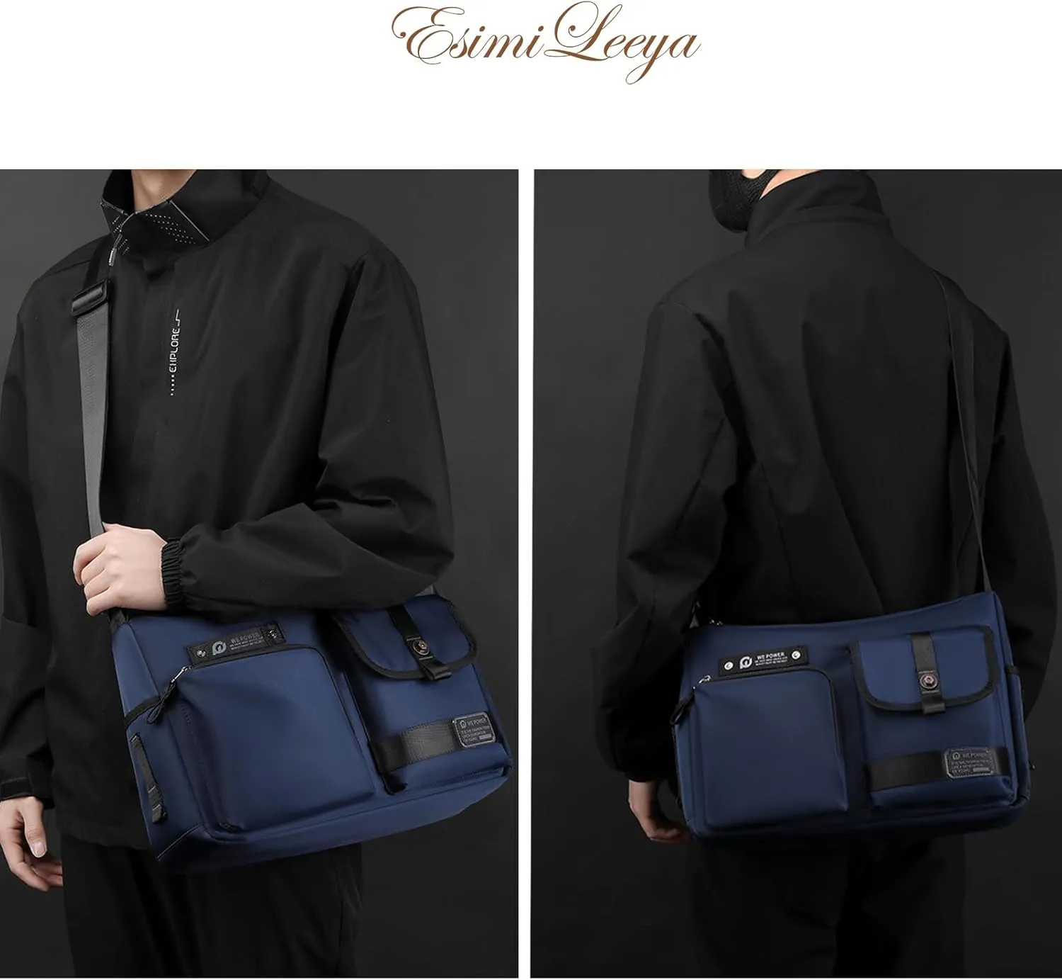 Crossbody Bag for Men with Pockets Waterproof Travel Messenger Bags for Men Men's Shoulder Bag
