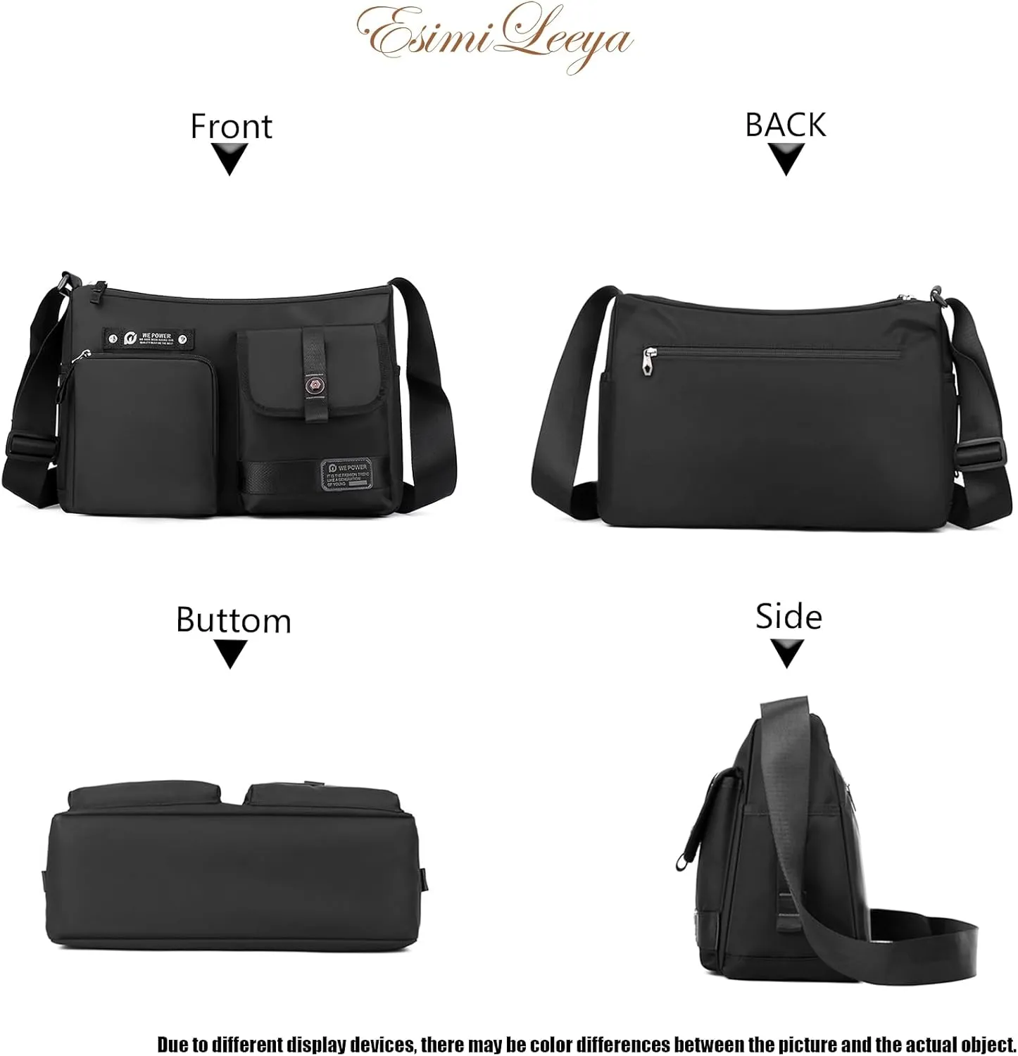 Crossbody Bag for Men with Pockets Waterproof Travel Messenger Bags for Men Men's Shoulder Bag