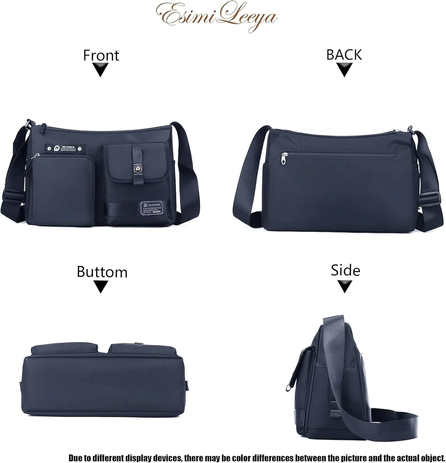 Crossbody Bag for Men with Pockets Waterproof Travel Messenger Bags for Men Men's Shoulder Bag