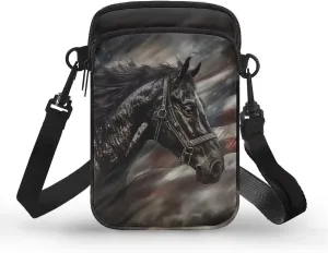 Crossbody Bag with Zipper Closure, Unisex Adult Small Messenger Bags Cell Phone Pouch
