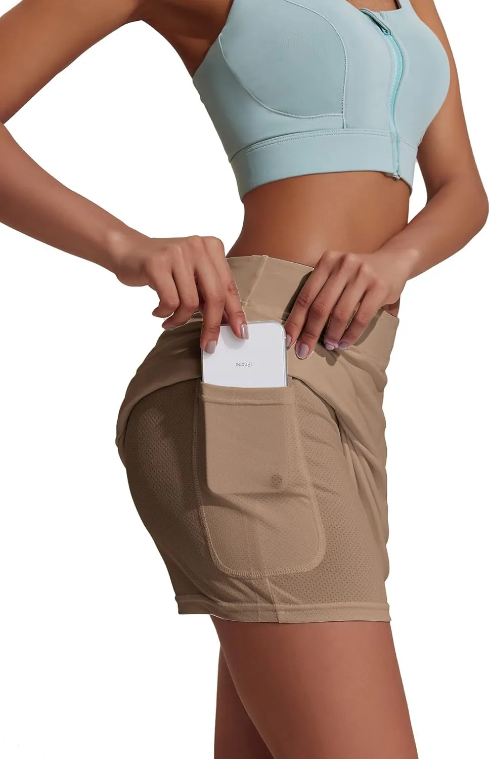 Ekouaer Golf Skorts for Woman High Waisted Active Skort Lightweight Tennis Skirt with 2 Pockets Workout Pickleball Sports