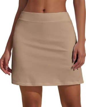 Ekouaer Golf Skorts for Woman High Waisted Active Skort Lightweight Tennis Skirt with 2 Pockets Workout Pickleball Sports