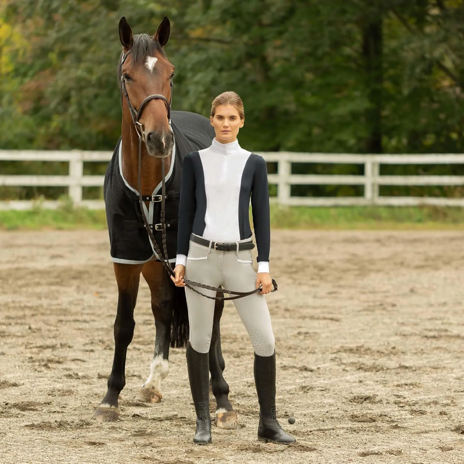 Equinavia Madeleine Womens Knee Patch Breeches | Meryl Fabric
