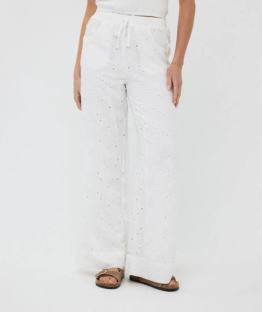 Esqualo ‘Emb Flower Pant’