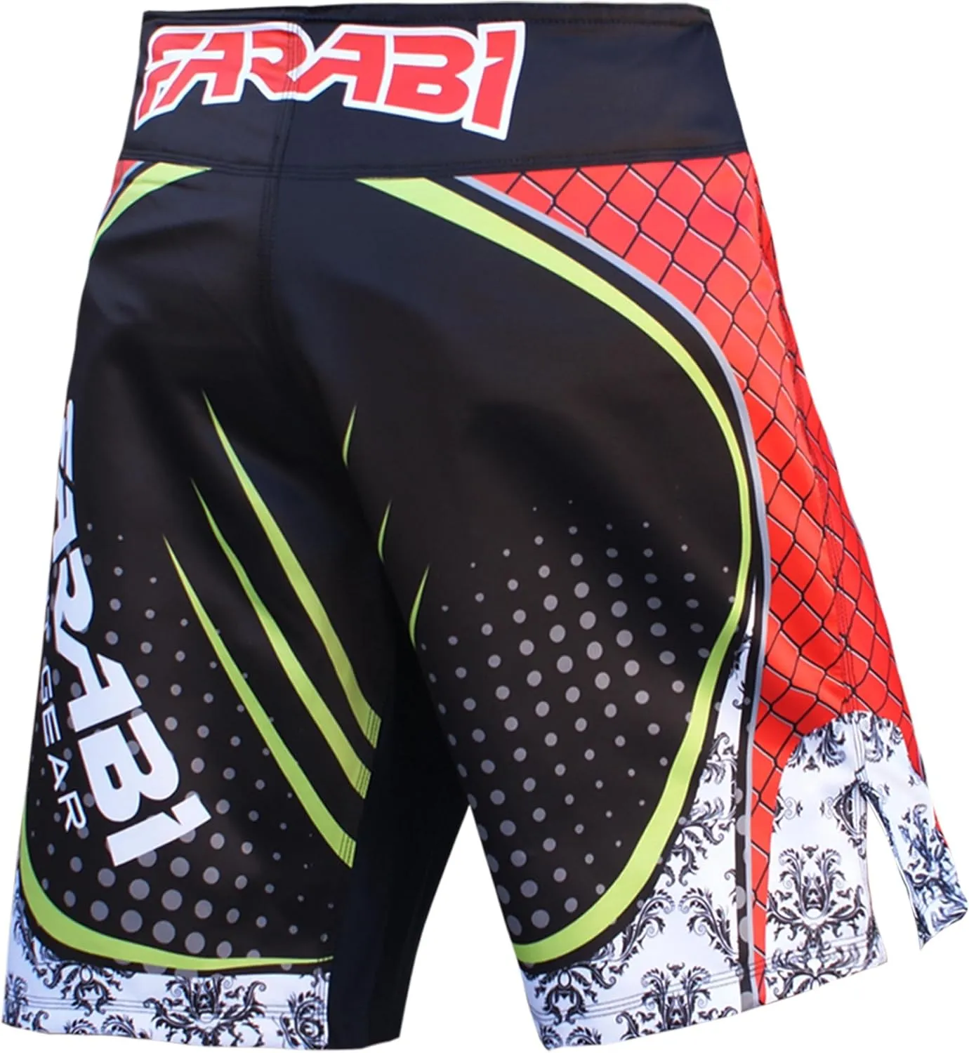 Farabi MMA Shorts, Grappling cage Fight Shorts, F2W Kick Boxing Training Board Fitness Shorts