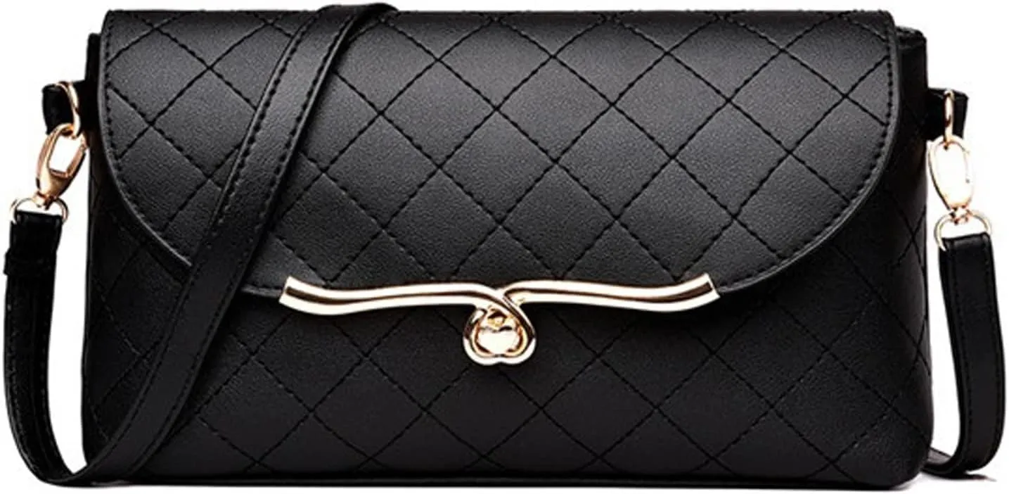 Fashion Women Heart Hasp Shoulder Plaid Female Handbags PU Leather Small Crossbody Messenger Bags Mama Purse
