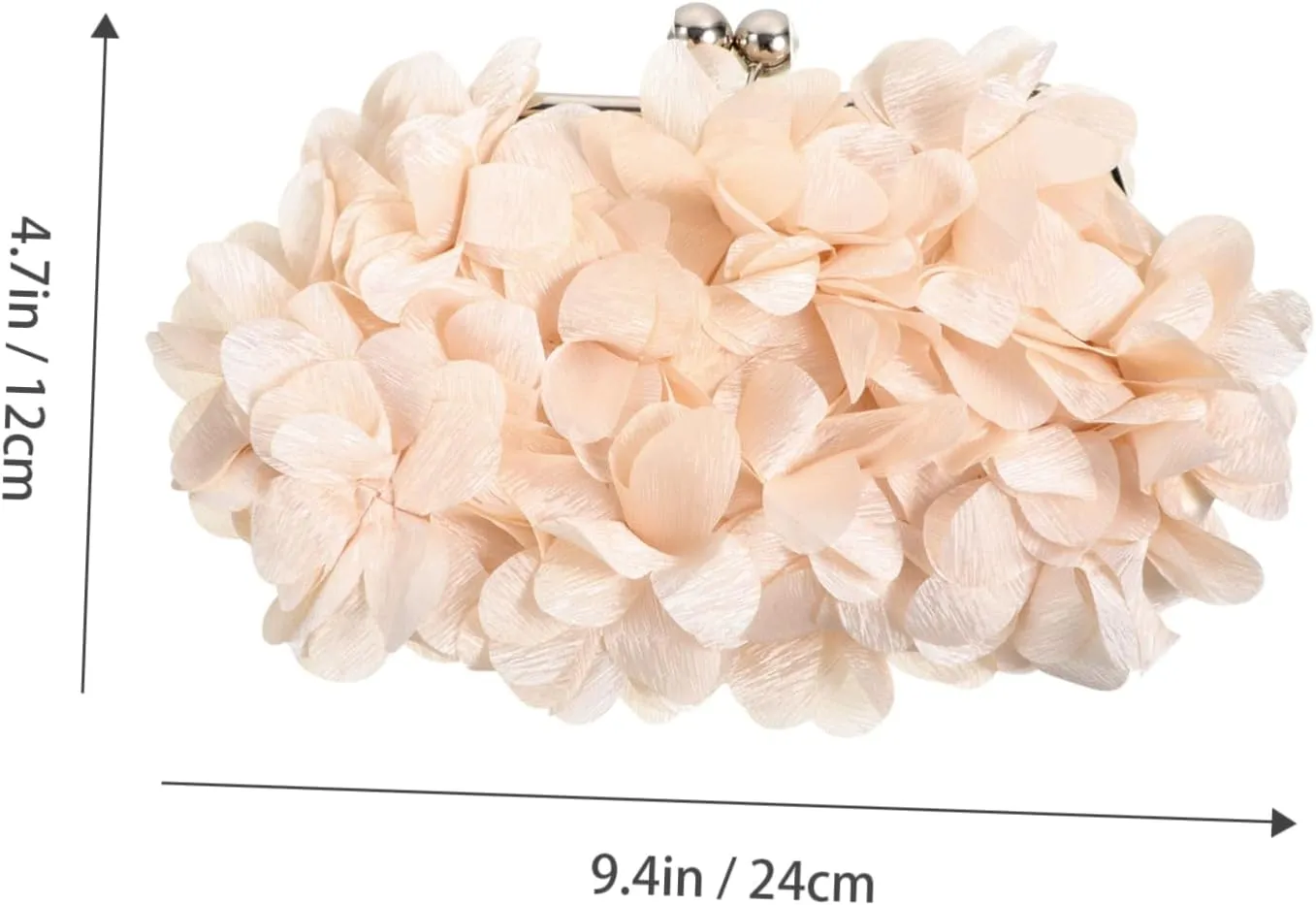 Flower Party Bag Green Bachelorette Women Wedding Messenger Bags Navy Purse Formal Shoulder Satin Blush