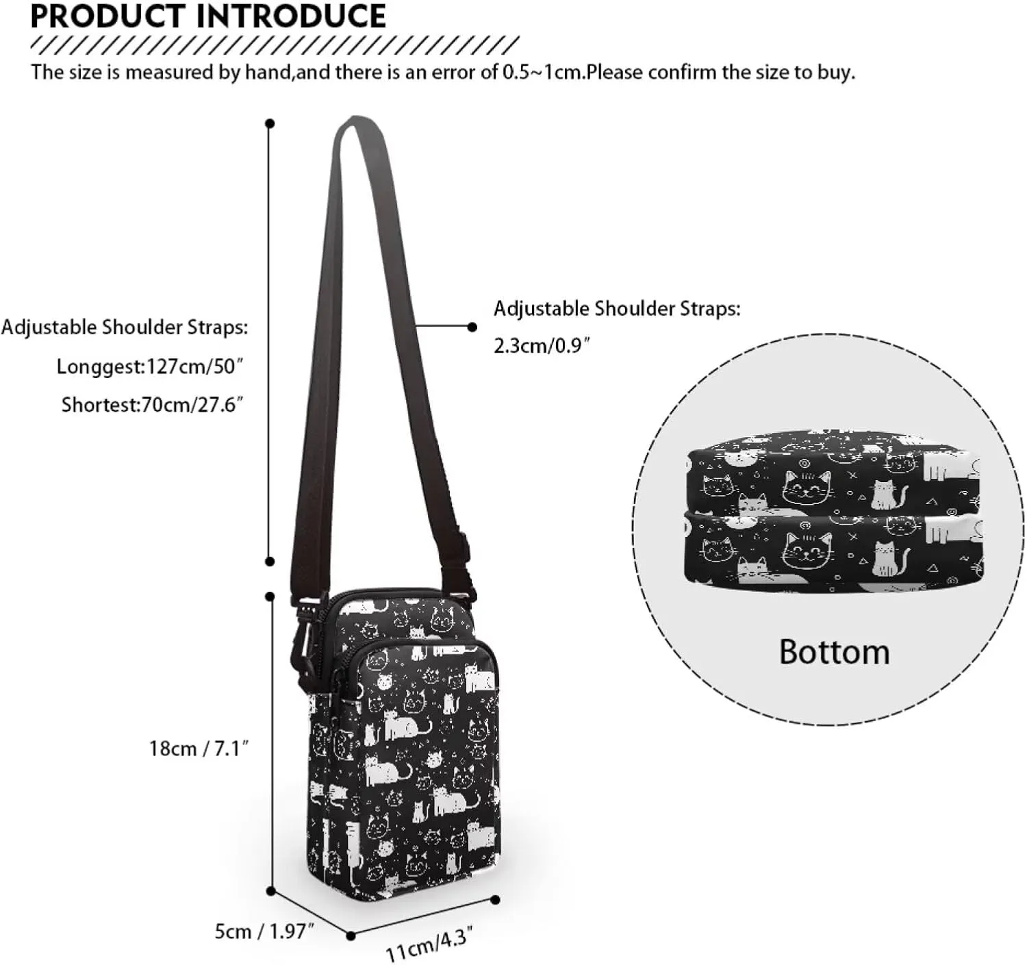 Girls Boys Crossbody Bag Small Satchel Sling Bags Study Supplies for School Travel