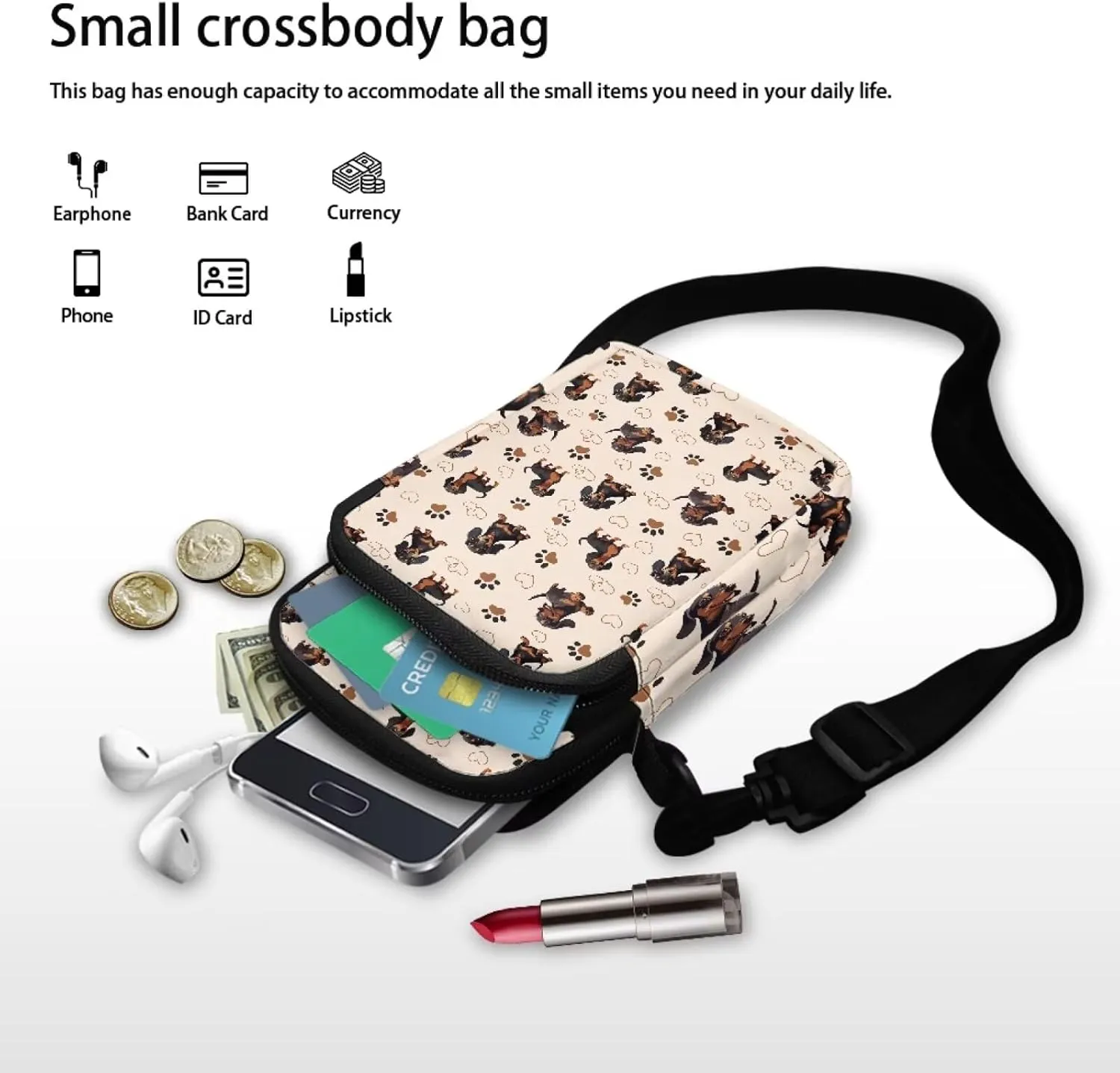 Girls Boys Crossbody Bag Small Satchel Sling Bags Study Supplies for School Travel