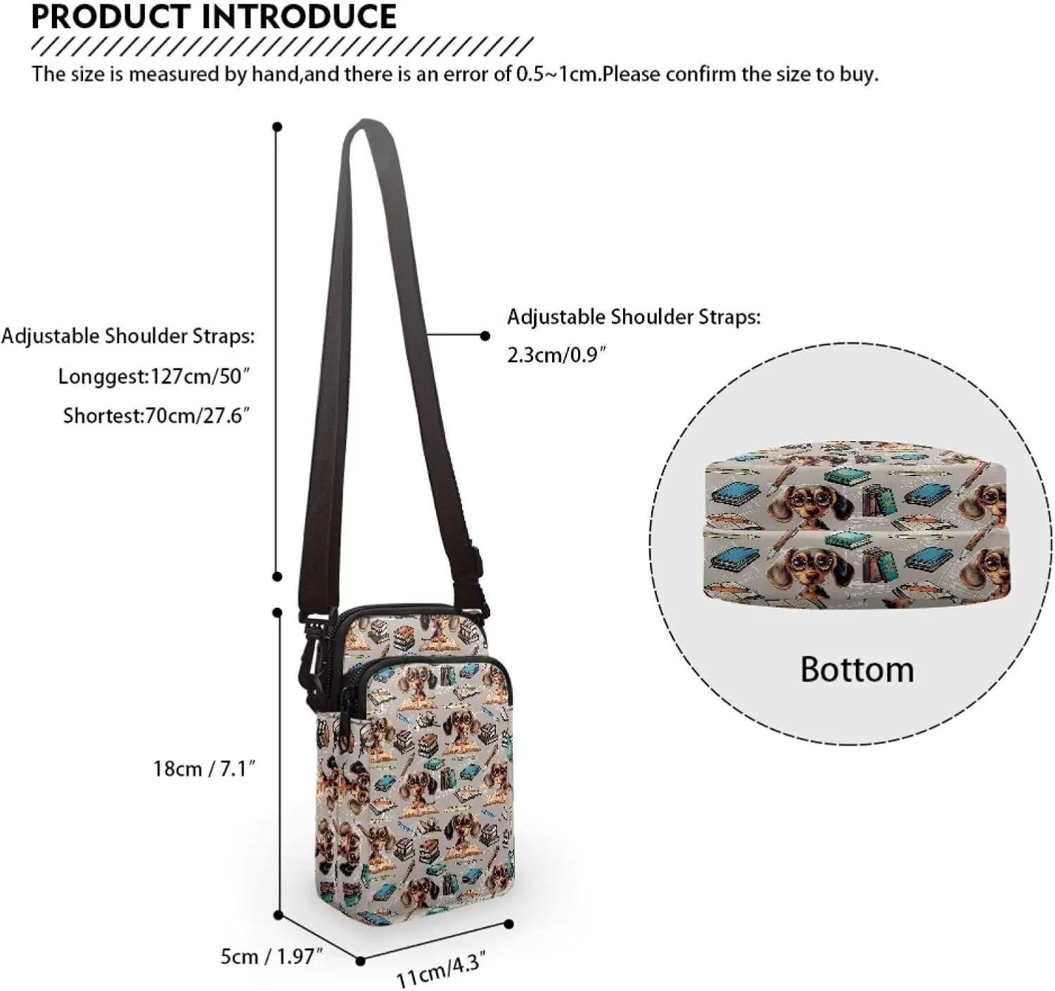 Girls Boys Crossbody Bag Small Satchel Sling Bags Study Supplies for School Travel
