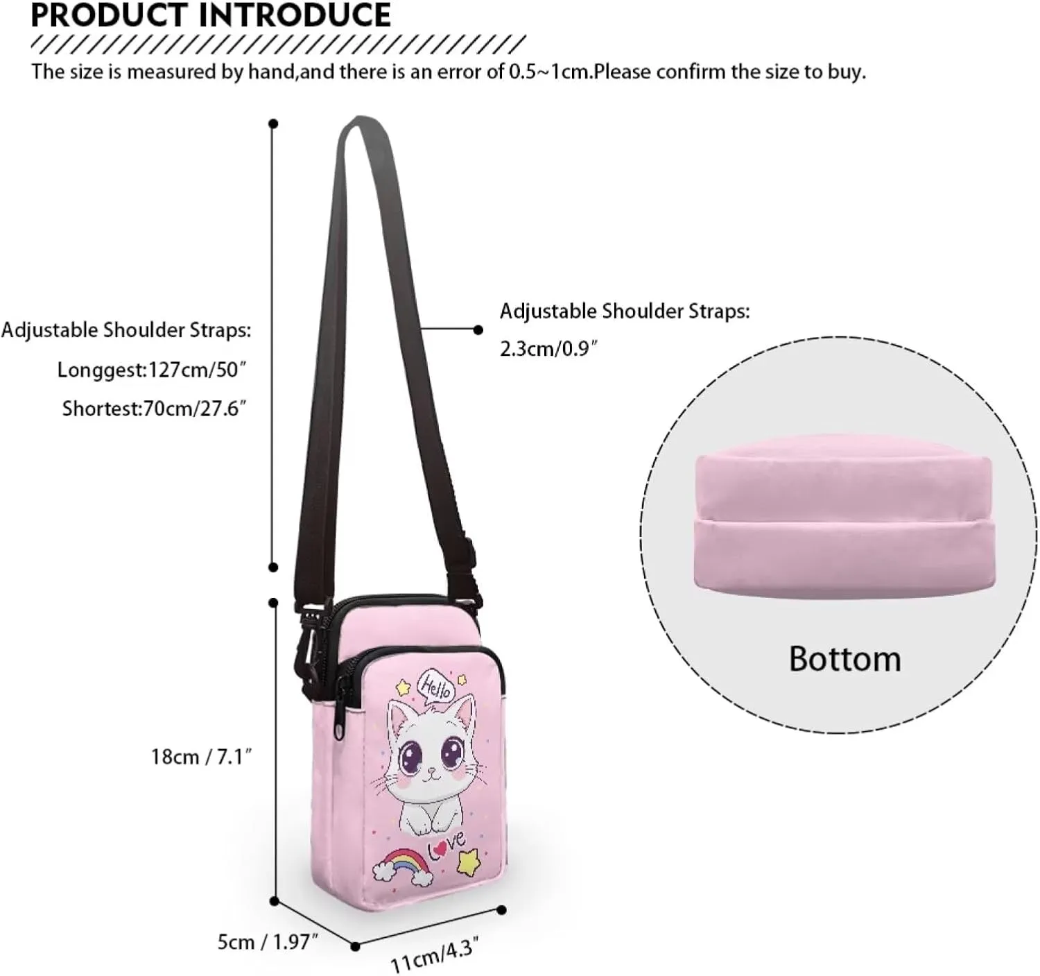Girls Boys Crossbody Bag Small Satchel Sling Bags Study Supplies for School Travel