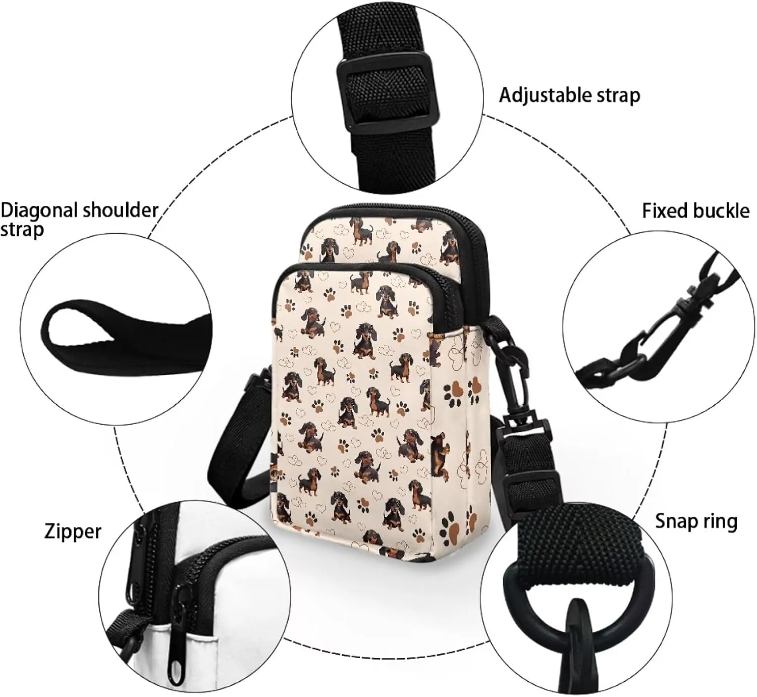 Girls Boys Crossbody Bag Small Satchel Sling Bags Study Supplies for School Travel