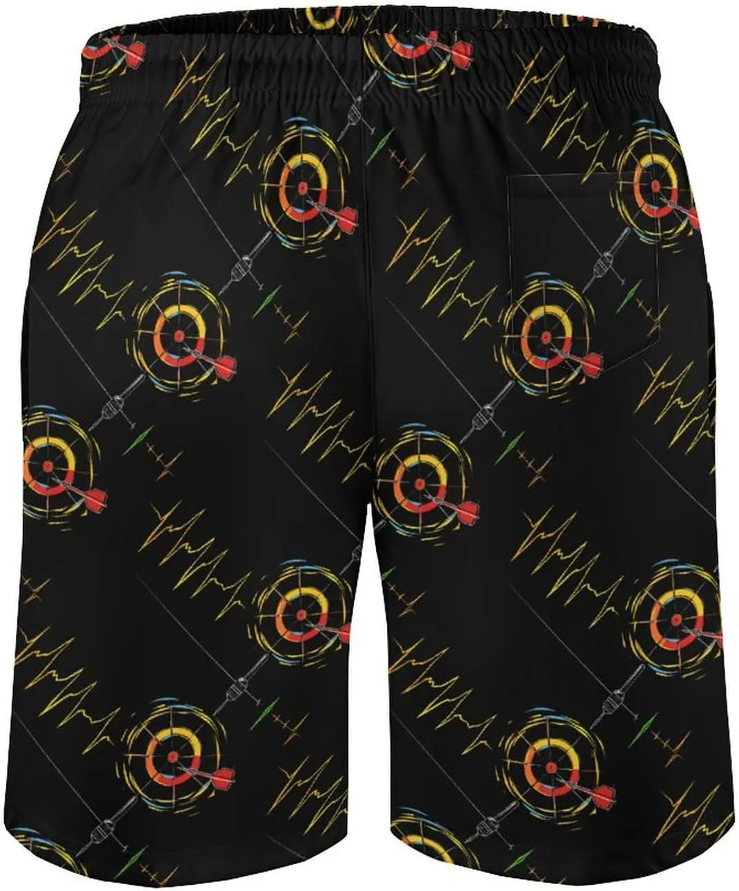 Heartbeat ECG Men's Swim Trunks Quick Dry Board Shorts Breathable Summer Beach Shorts Bathing Suits
