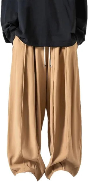 Hgvcfcv Casual Pants for Men Oversized Wide Leg Long Pants Baggy Large Size Harem Pants Men Woman Jogger Trousers