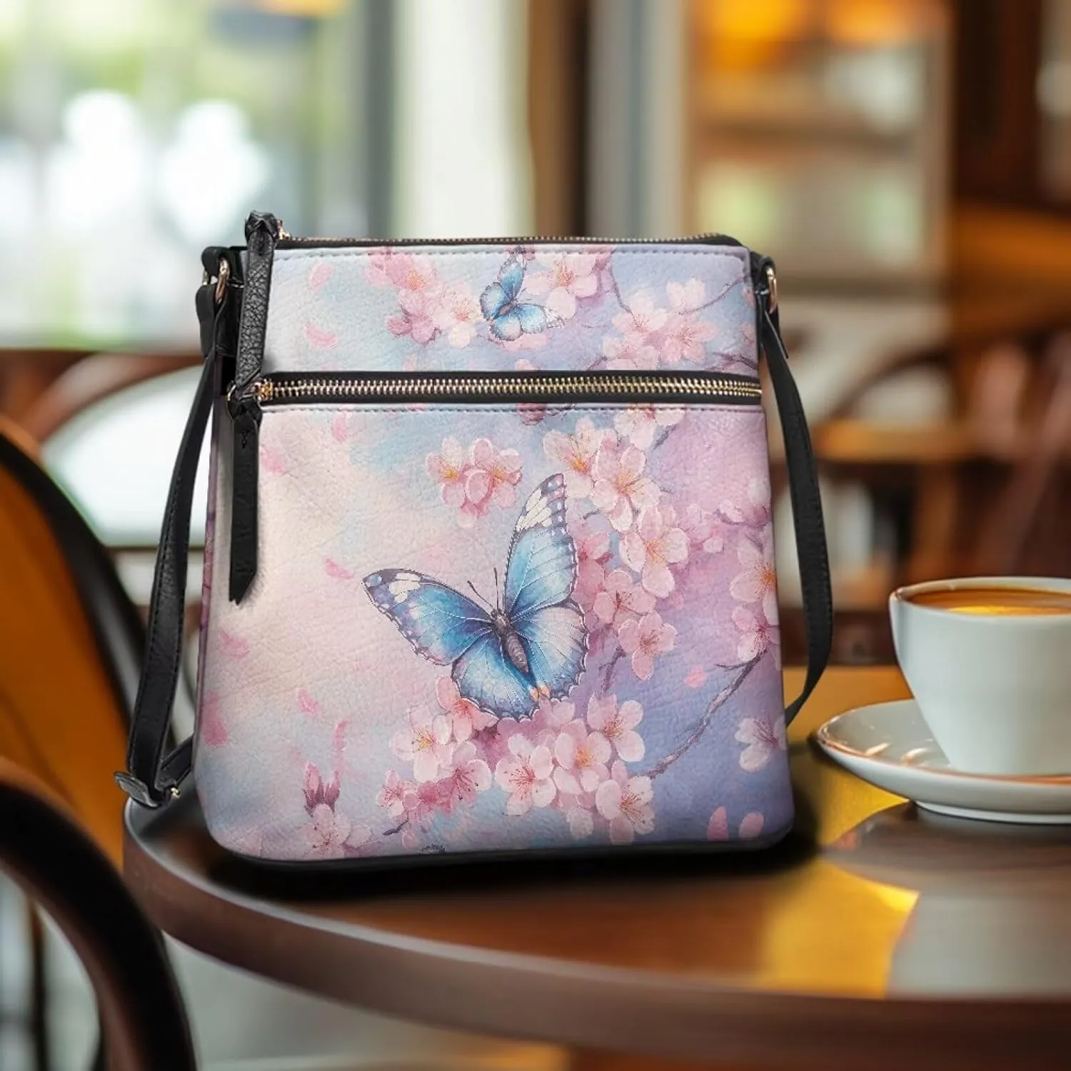 HUGS IDEA Shoulder Handbag Crossbody Purse Large Size Sling Bags Leather Tote Handbags