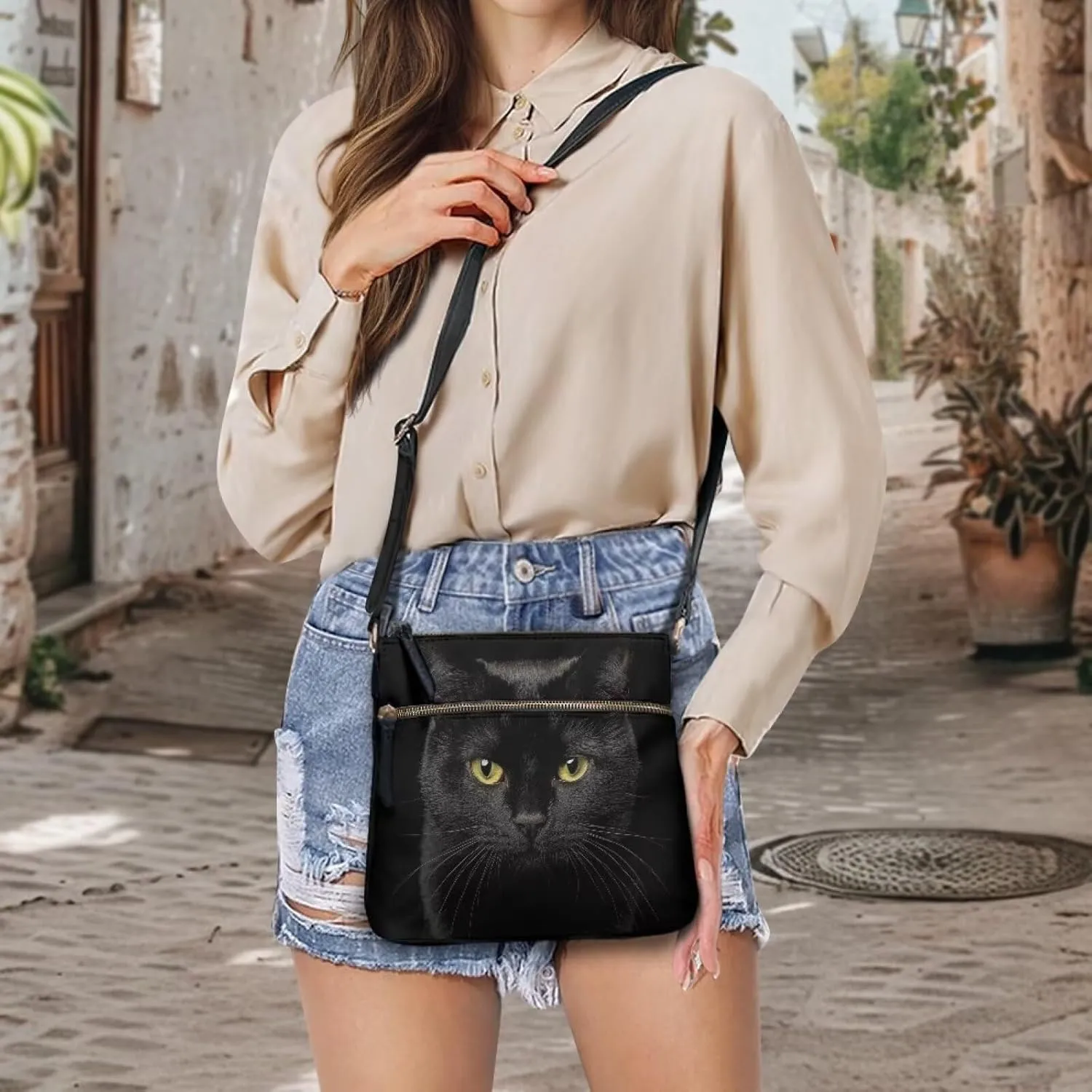 HUGS IDEA Shoulder Handbag Crossbody Purse Large Size Sling Bags Leather Tote Handbags