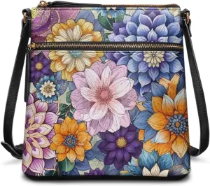 HUGS IDEA Shoulder Handbag Crossbody Purse Large Size Sling Bags Leather Tote Handbags