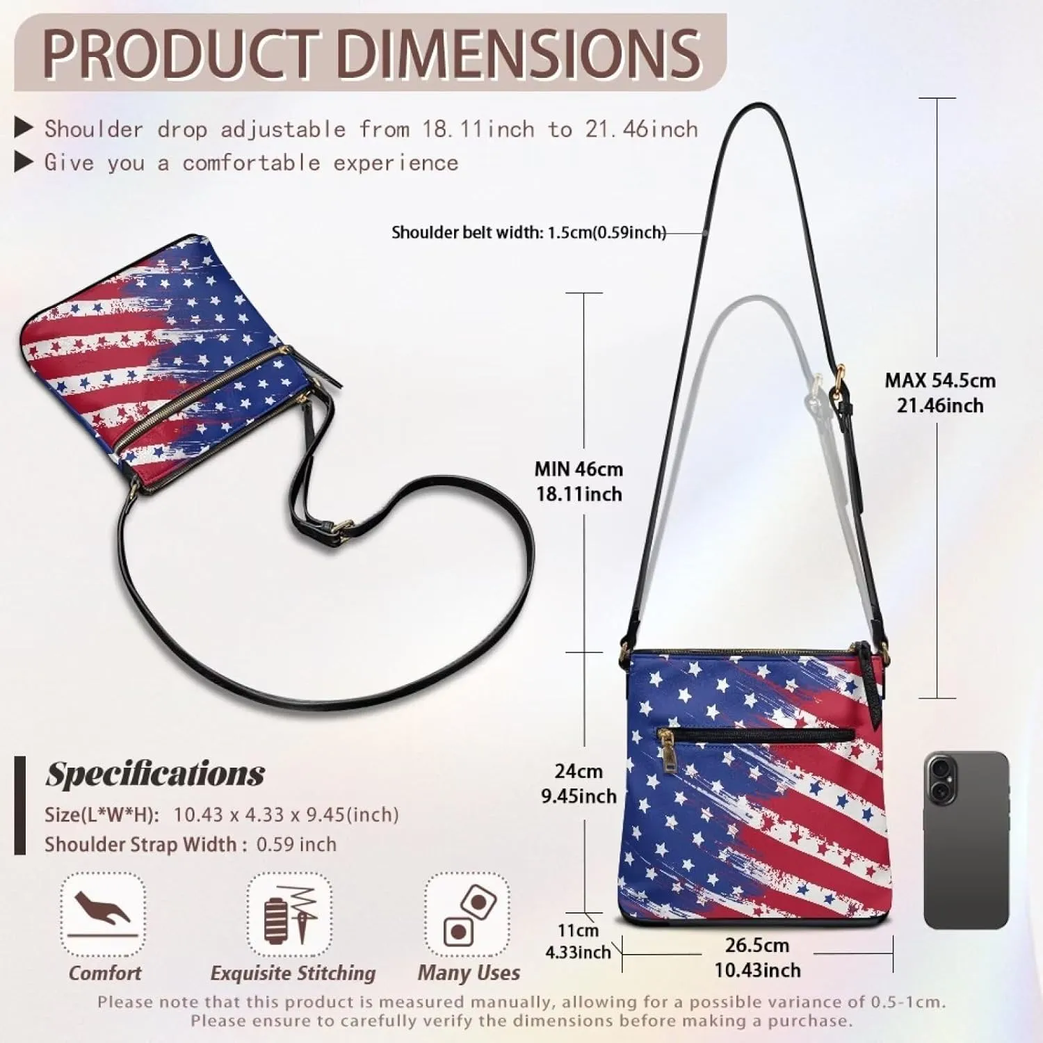 HUGS IDEA Shoulder Handbag Crossbody Purse Large Size Sling Bags Leather Tote Handbags