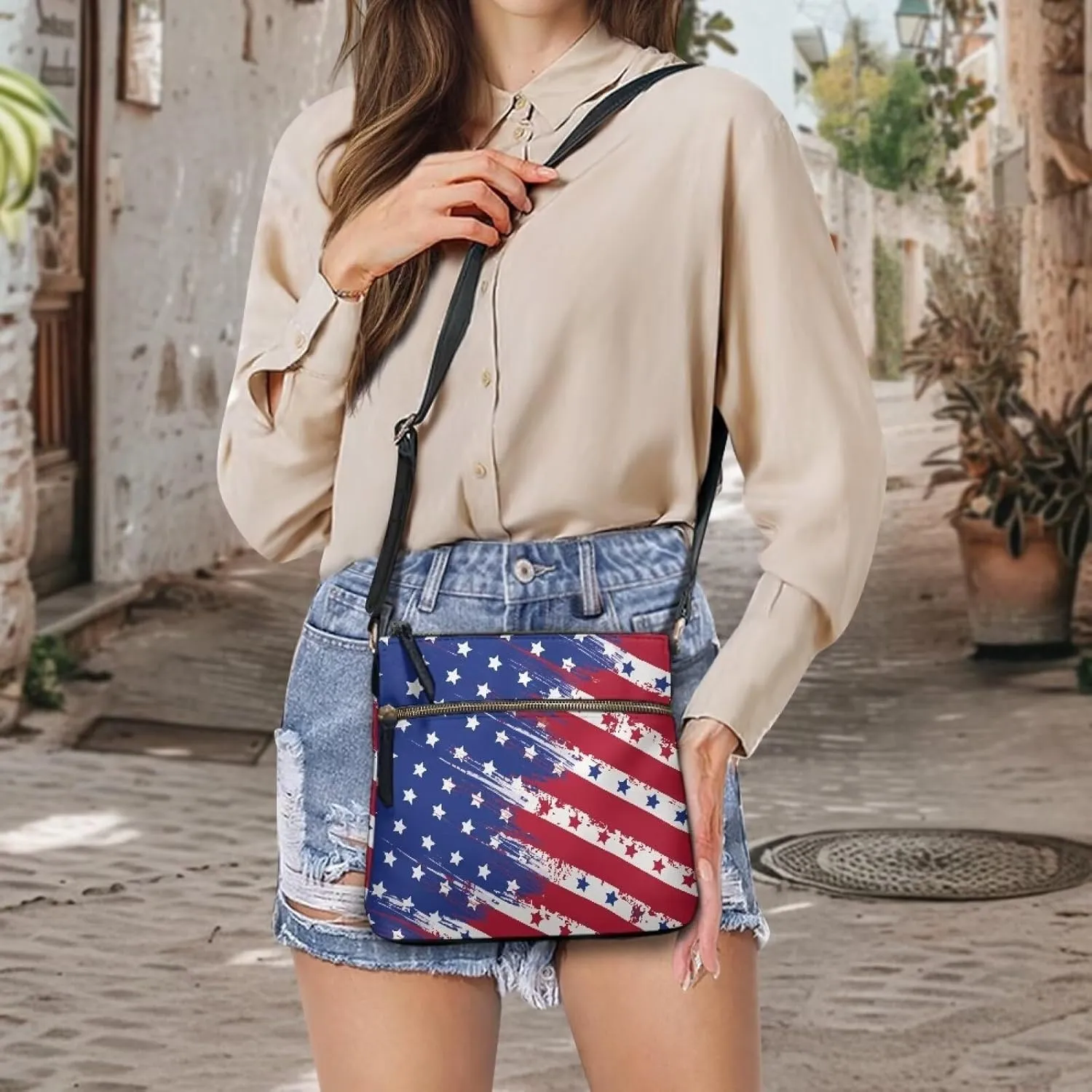 HUGS IDEA Shoulder Handbag Crossbody Purse Large Size Sling Bags Leather Tote Handbags