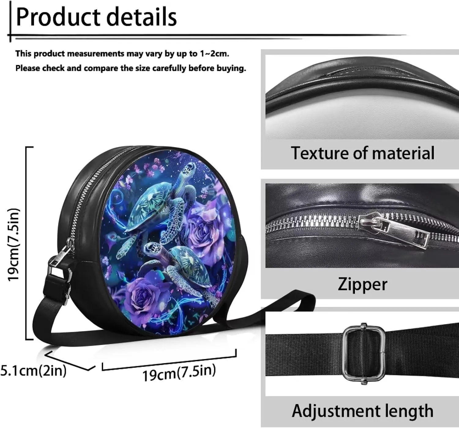 INSTANTARTS Crossbody Sling Bags for Women Shoulder Purse Cross Body Phone Wallet