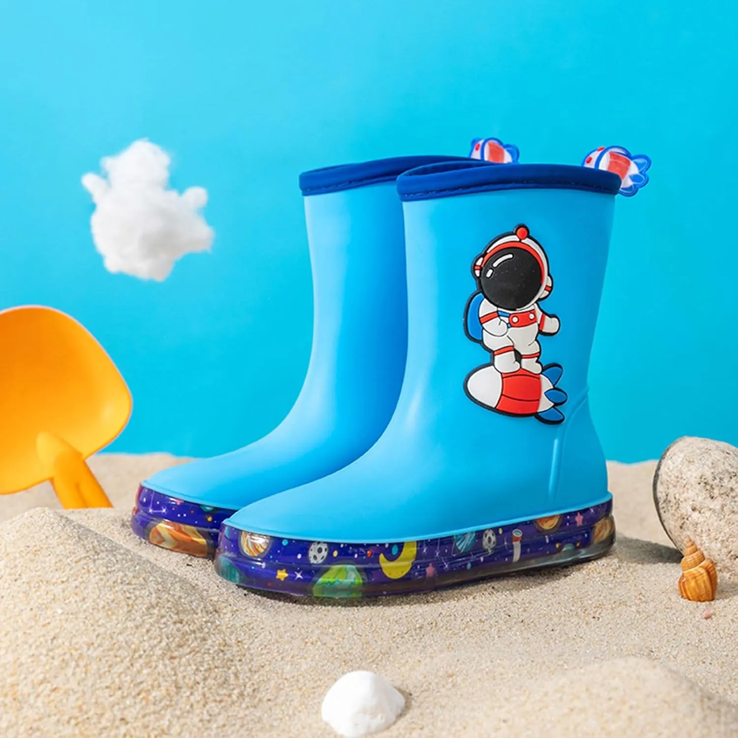 IWIHMIV Rain Boots for Boys Toddler Rain Boots Baby Rain Boots Short Rain Boots for Toddler Lightweight And Waterproof Rain Boots