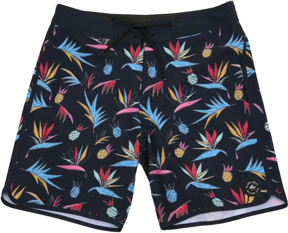 Joe's USA Men's Koloa Boardshorts Swim Surf Trunks Bathing Suit