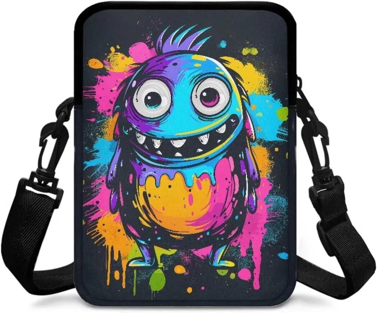 Kids Girls Boys 2 Layer Crossbody Shoulder Bag Messenger Sling Bags Purse Wallet Holder